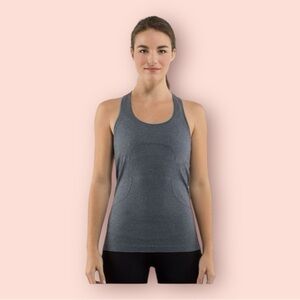 Lululemon Swiftly Tech Racerback‎ Athletic running shirt size 10 grey